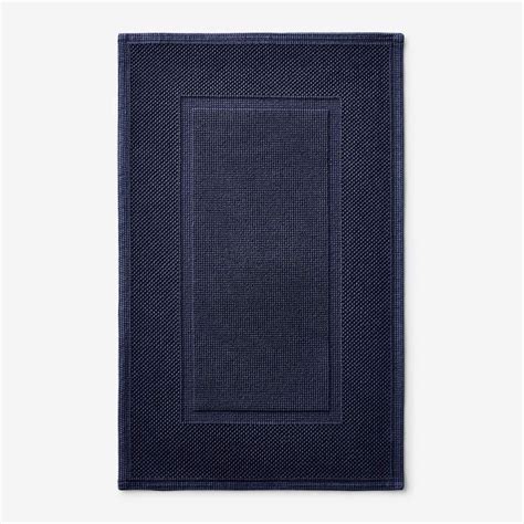 The Company Store Legends Luxury Sterling Indigo Blue 40 In X 24 In Cotton Bath Mat 59071