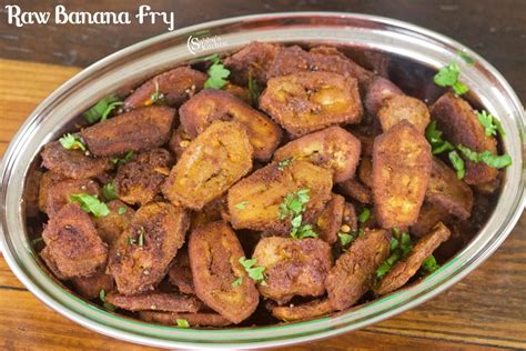 Raw Banana Fry Recipe Vazhakkai Fry Recipe Subbus Kitchen