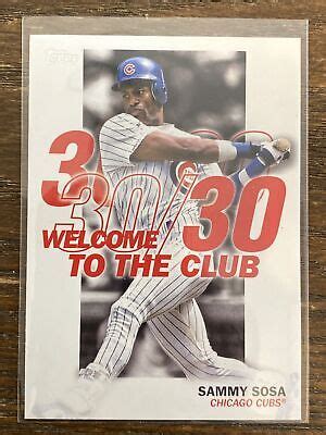 2023 Topps Series 1 Sammy Sosa WC 11 Welcome To The Club Insert