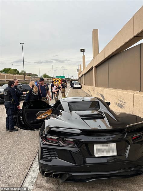 Rashee Rice Dashcam Footage Shows Crash Between His Corvette And