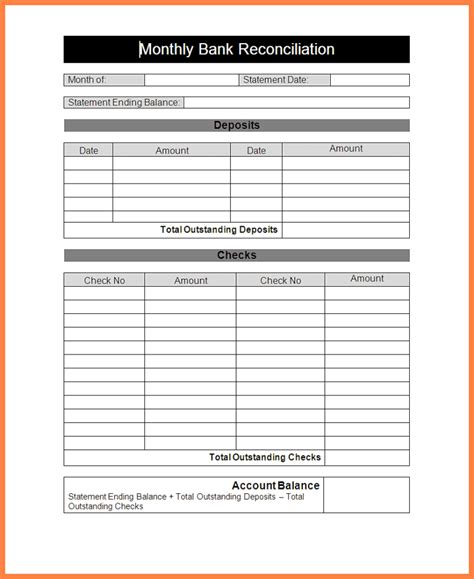 Bank Reconciliation Worksheet Excel Unique Monthly Db Excel