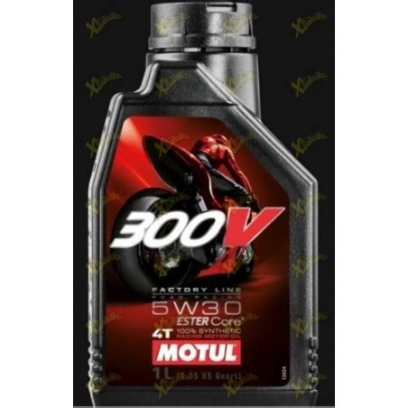 Olio Motul 300V Factory Line Road Racing 5W 30 4t 104108 1 Litro