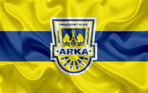 Download wallpapers Arka Gdynia FC, 4k, Polish football club, logo, emblem, Ekstraklasa, Polish ...