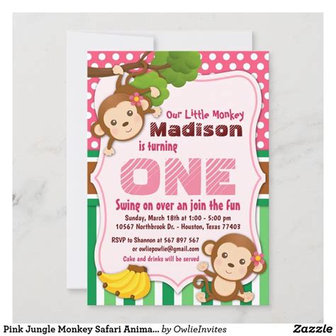 Curious George Birthday Invitations & Invitation Templates | Zazzle ...