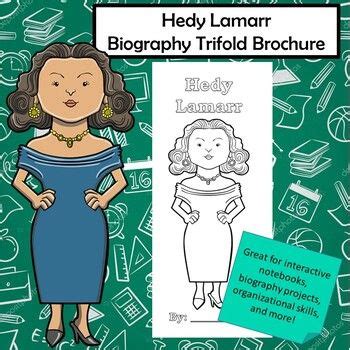 Hedy Lamarr Biography Trifold Graphic Organizer Artofit