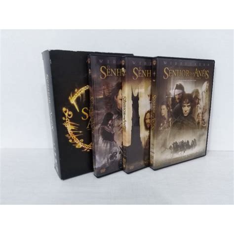 Box DVDs trilogia O Senhor Dos Anéis Shopee Brasil