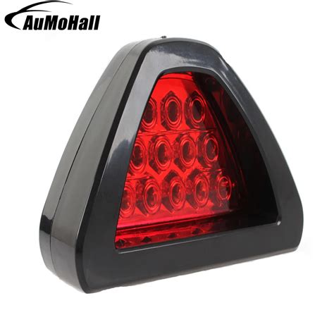 Rear Tail Light Dc 12v Low Brake Stop Car Lamps Red Color Led F1 Style Triangle 1 Pcsrear Tail