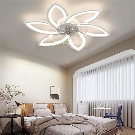 RUMOCOVO Ventilateur De Plafond Silencieux avec éclairage Plafonnier