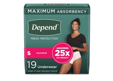 Female Adult Absorbent Underwear Depend® Fresh Protection Waistband St Lifethrive Home Medical