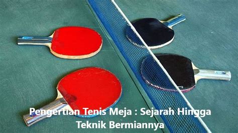 Pengertian Tenis Meja Sejarah Hingga Teknik Bermainnya