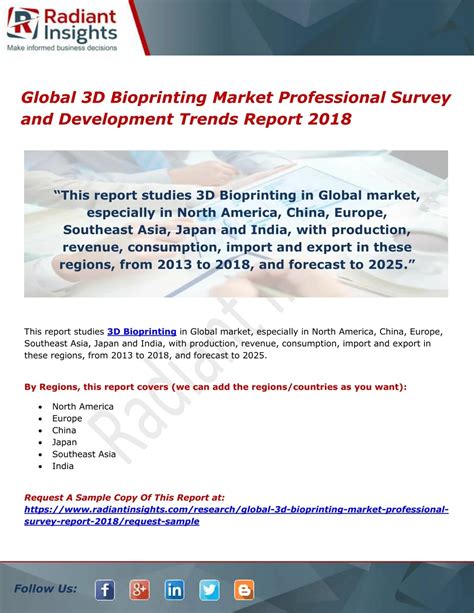 PPT Global 3D Bioprinting Market Professional Survey And Development