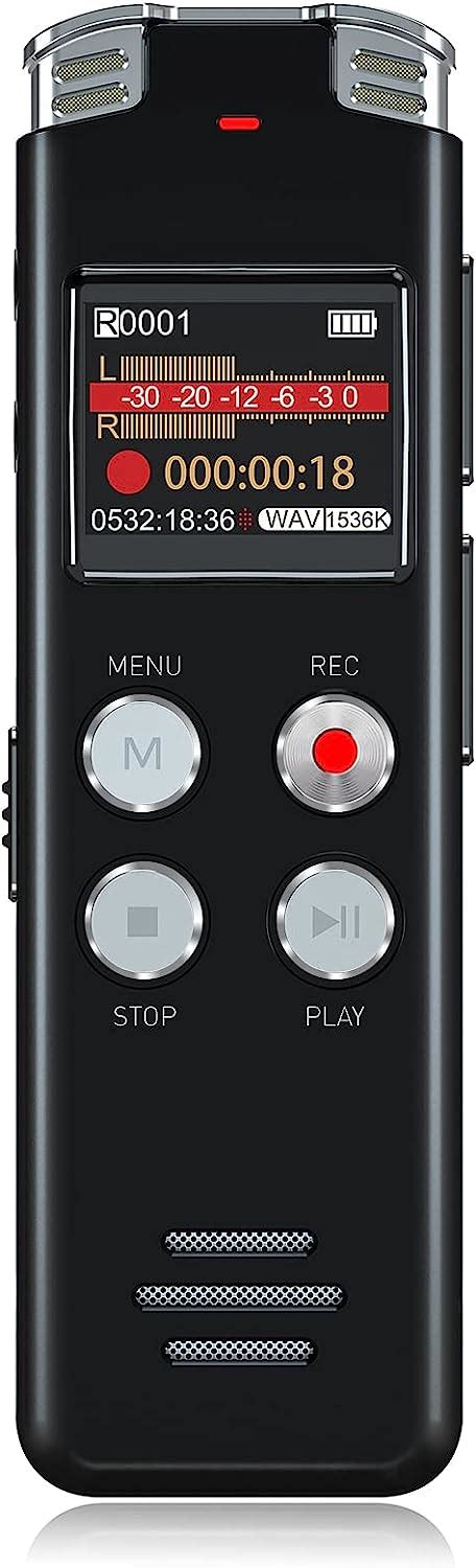 16gb Evistr 16gb Digital Voice Recorder Voice Activated Recorder With Playback Upgraded