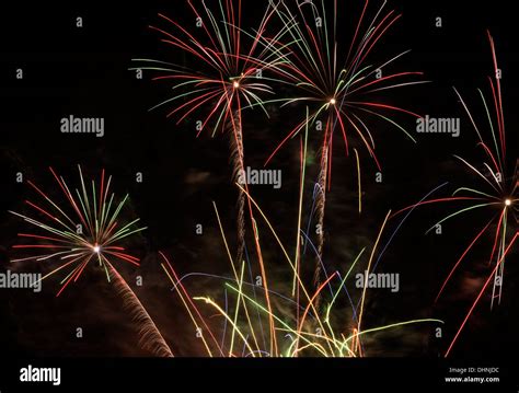 Lord Mayor's fireworks display in London UK Stock Photo - Alamy