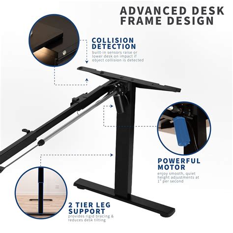 VIVO Electric Stand Up Desk Frame Workstation Ubuy India