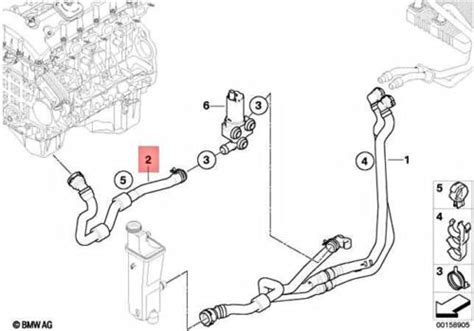 Genuine Bmw Hose For Engine Inlet And Heater Control Valve Oem