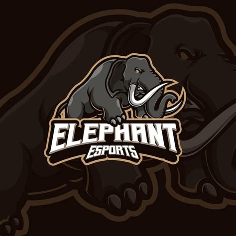 Premium Vector Elephant Mascot Esport Gaming Logo Design