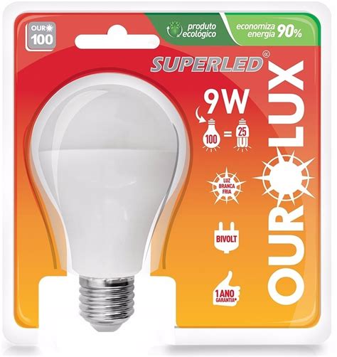 Lampada Led Ourolux W Ng Bivolt Superled K R Em