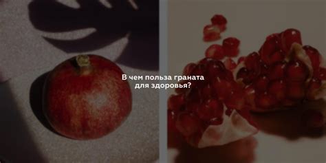 В чем польза граната Blogthings