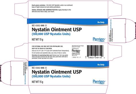 Nystatin Ointment - FDA prescribing information, side effects and uses