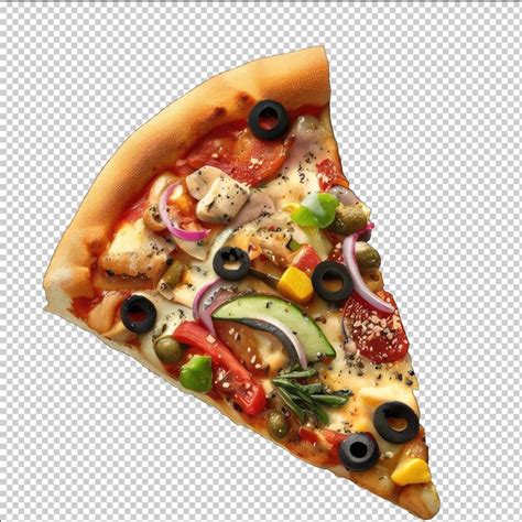 Cone De Fatia De Pizza Isolada Psd Premium