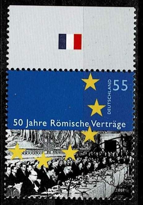 Germany Sc Used Th Anniversary Of Treaty Of Rome Europe