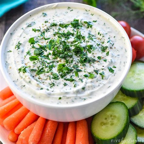 Greek Yogurt Dip Healthy Yummy • Fivehearthome