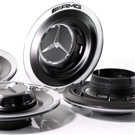 Amg Edition Hub Caps Cover Forged Wheel Black Mercedes Benz