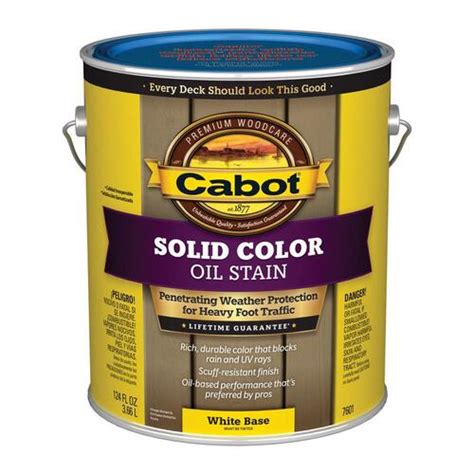 Cabot Deck Stain Solid Color Oil Stain Low Voc Solid