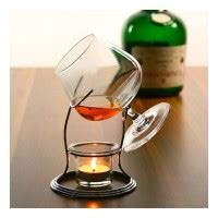 Cognac Brandy W Rmer Teelicht Mit Schwenker Glas Im Set