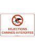 Panneau D Jections Canines Interdites Ap