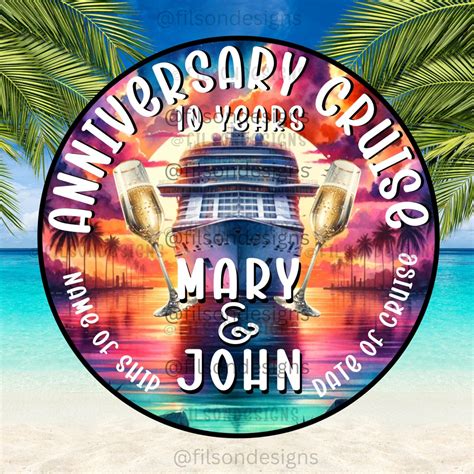 Cruise Door Magnets Anniversary Cruise Door Magnet Stateroom Door