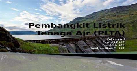 Pembangkit Listrik Tenaga Air Plta [pptx Powerpoint]