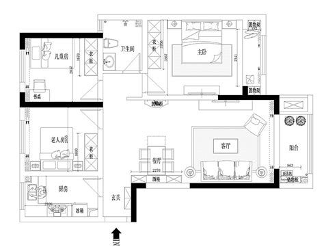 正商华钻三室两厅110平美式乡村风格装修案例美巢装饰花园路店 站酷zcool