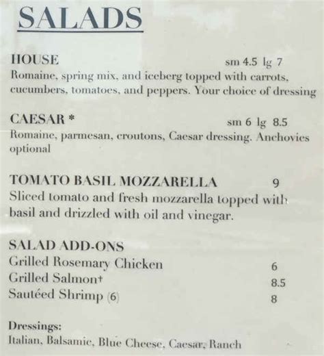 Pasta E Basta Menu Amherst Ma