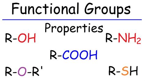 Properties Of Functional Groups Organic Chemistry Youtube