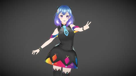 Anime Girl Harune 3d Model By Allan Mitsuse Allanmit 0ef2051