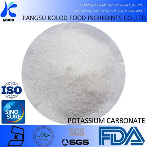 Food Grade Potassium Carbonate China Food Grade Potassium Carbonate