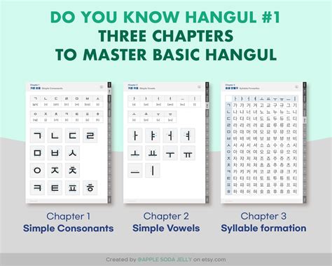 Cuaderno de práctica de Hangul básico coreano Conoces Hangul Series 1