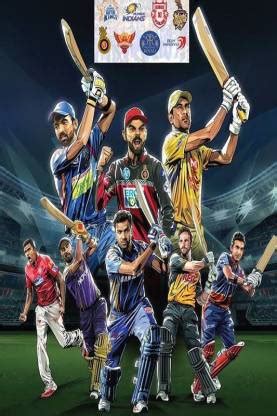 Poster of IPL 2020 Team |Cricket Team Poster| Wall Decoration Poster ...