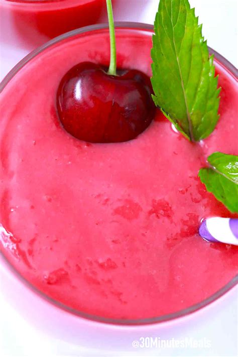 Cherry Smoothie Recipe 30 Minutes Meals