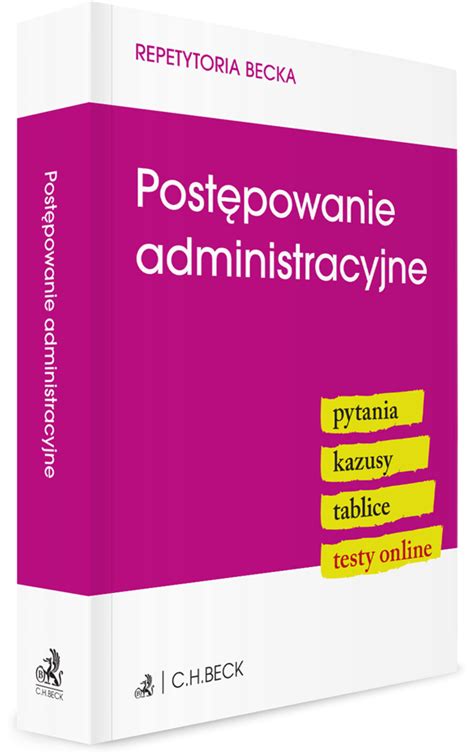 Post Powanie Administracyjne Pytania Kazusy Tablice Testy Online