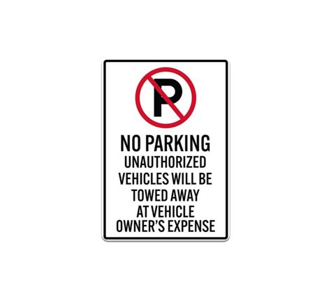 Shop Unauthorized Vehicles Will Be Towed Sign BannerBuzz