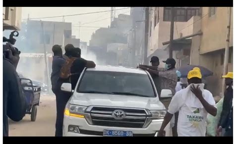 Campagne Yoff Le Convoi De Khalifa Ababacar Sall Gaz Par Les