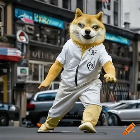 Doge Doing Dorky Dance on the street : r/dallemini