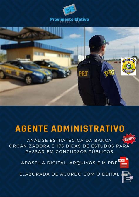 Provimento Efetivo Concursos Apostila Agente Administrativo Prf