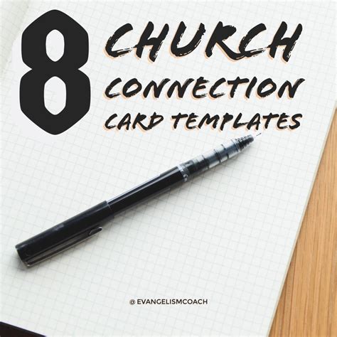 8 Church Connection Card Templates