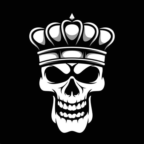 Skull King Mascot Design Vector 21511442 Vector Art At Vecteezy