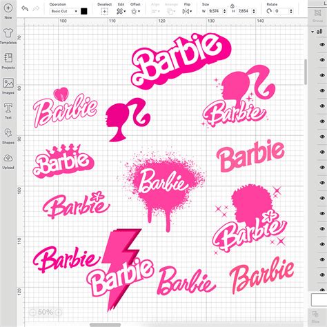 Barbie Logo Bundle Svg Barbie Logo Vector Barbie Birthday Inspire Uplift