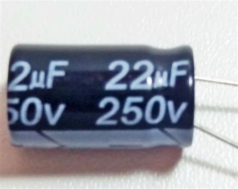 Capacitor Eletrolítico 22uf X 250v 105 Driver Corneta Tweeter Kit