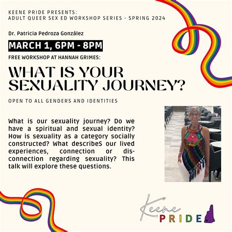 Adult Queer Sex Ed What Is Your Sexuality Journey Keene Pride